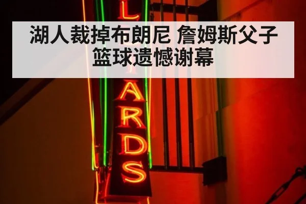 湖人裁掉布朗尼 詹姆斯父子篮球遗憾谢幕